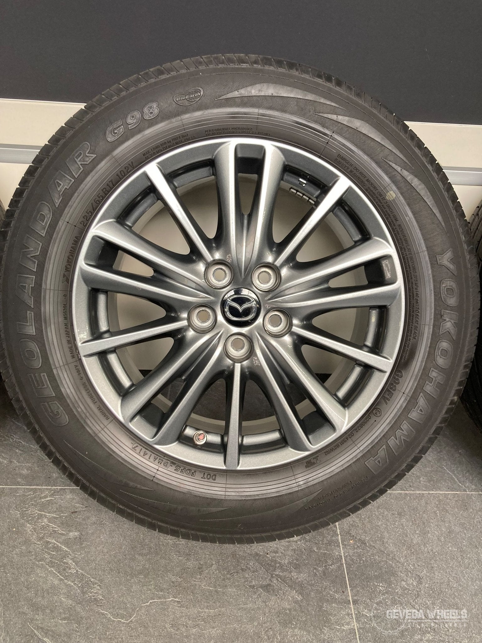 17” originele Mazda CX5 velgen + banden 5x114.3 9965A17070, Pneus et Jantes, Véhicule de tourisme, Pneus été, -