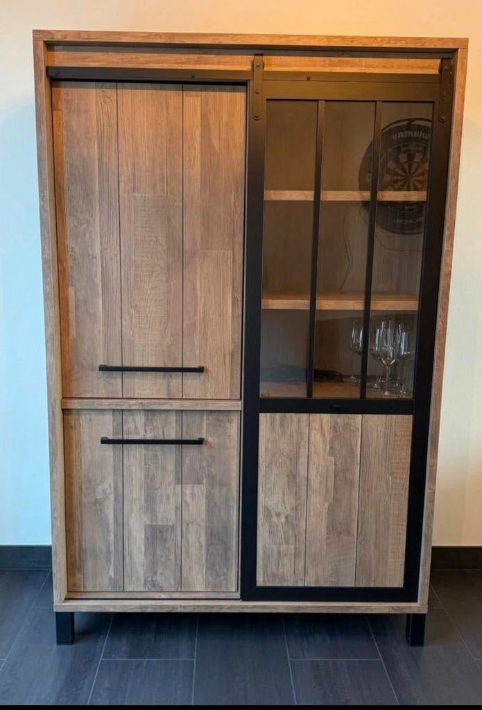 Barkast Industrieel - 122cm - Perfecte staat, Ophalen