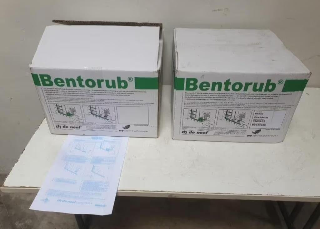 BENTORUB + HYDROFIELE BAND 25X20MM ROLLENGTE 5M - ZWELBAND, Bricolage & Construction, Isolation & Étanchéité, Neuf, Isolation de sol