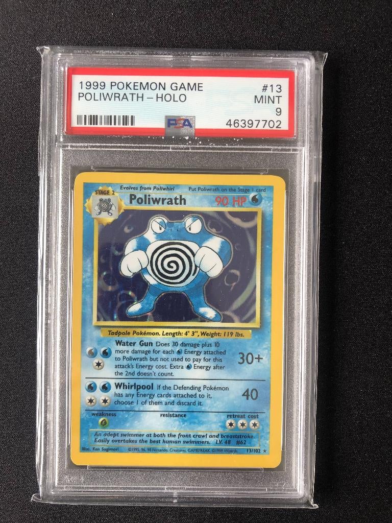 Set de base Poliwrath Holo pour 9, Hobby & Loisirs créatifs, Enlèvement ou Envoi, Comme neuf, Cartes en vrac