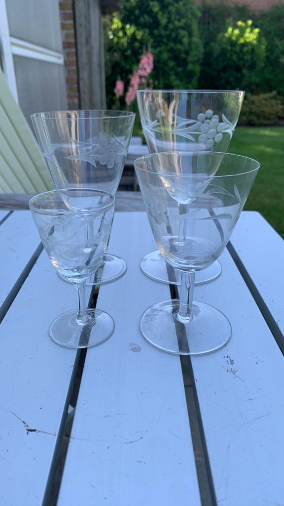 Kristallen glasservies, Ophalen, Gebruikt