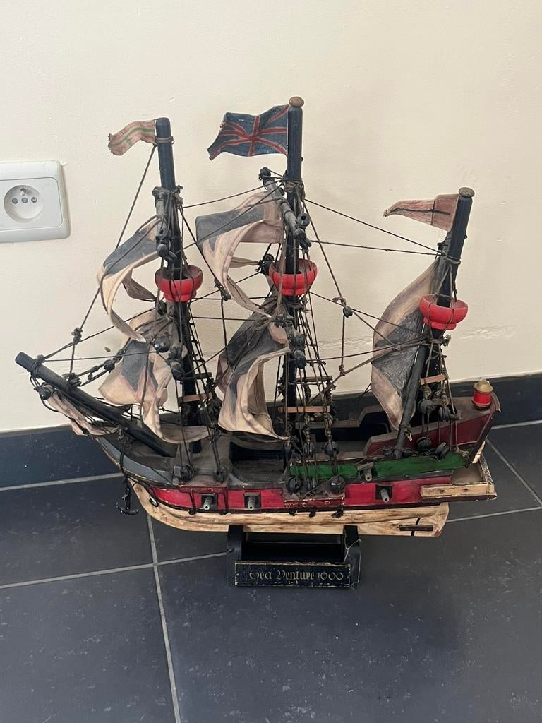 Antieke houten boot, Ophalen of Verzenden, Zo goed als nieuw