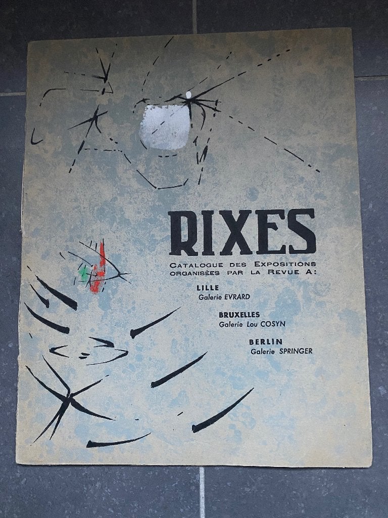 RIXES  Catalogue 1951  omslag ill. Enrique Zanartu, Antiquités & Art, Enlèvement ou Envoi