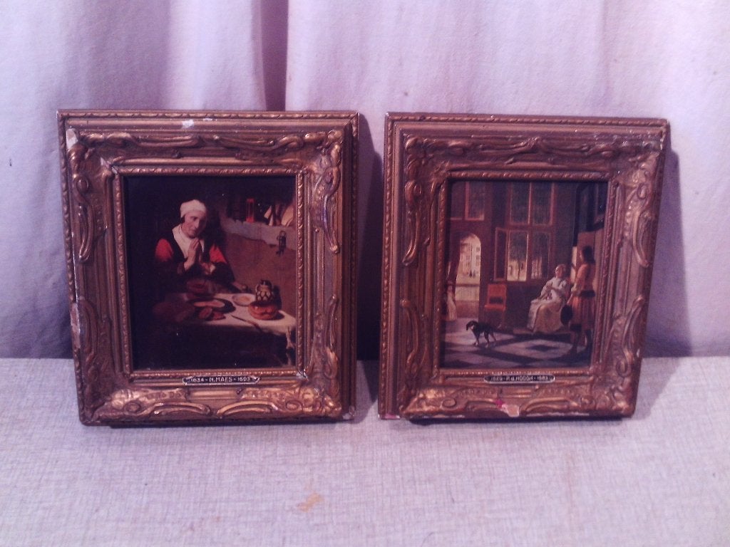 2 magnifiques cadres anciens en bois - 19 x 17, Enlèvement ou Envoi, Comme neuf, Bois, Avec bordure décorative