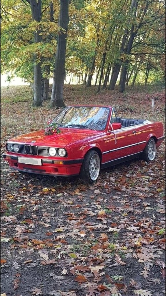 BMW E30 320i cabrio, Auto's, BMW, Particulier, 3 Reeks, Benzine, Cabriolet, 2 deurs, Handgeschakeld, Rood, Stof, Achterwielaandrijving