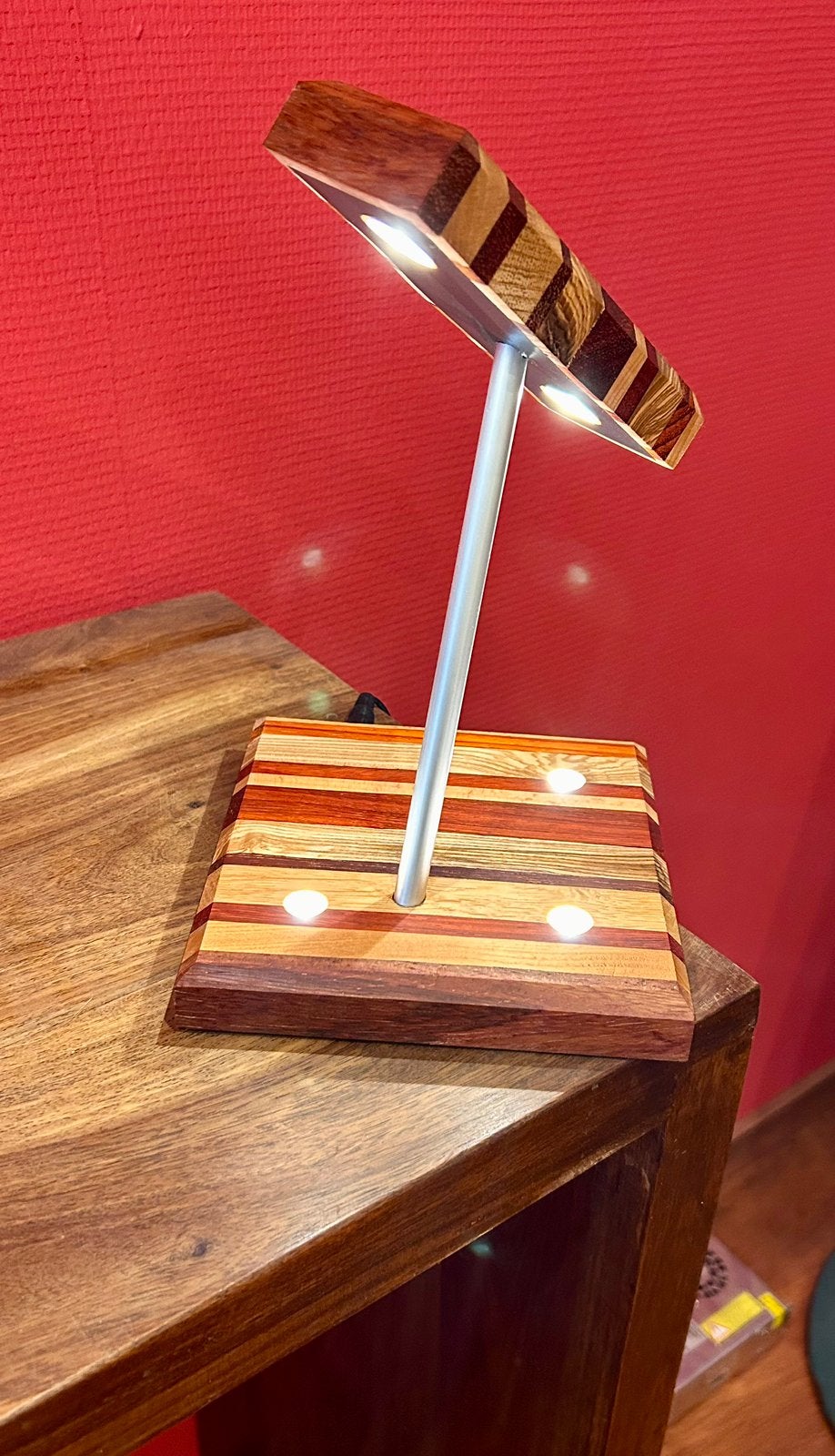 Bedlampje, Ophalen, Nachtlamp, Zo goed als nieuw, Handgemaakt