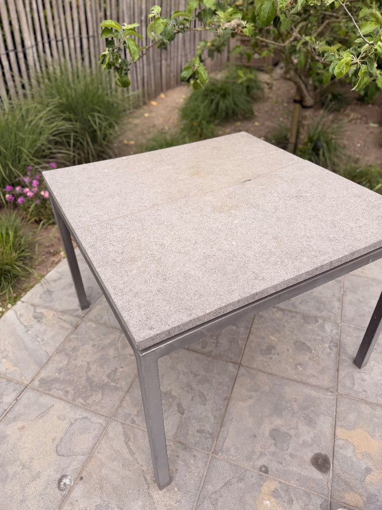 Gratis tafel en stoelen, Enlèvement, Utilisé, Carré, Autres matériaux