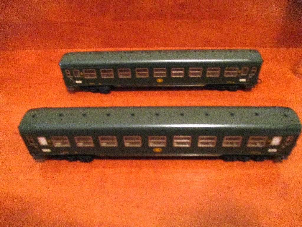 2 voitures particulières NMBS B, Autres marques, Analogique, Enlèvement ou Envoi, Courant alternatif