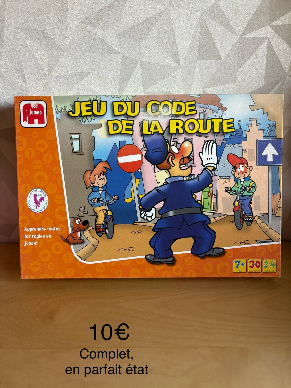 Jeu du code de la route, Ophalen, Zo goed als nieuw