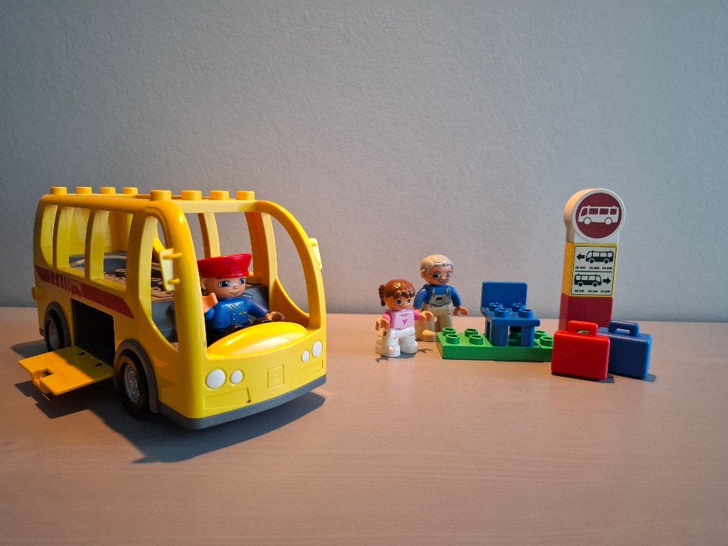 Duplo 5636 - Bus (LEGO Ville), Gebruikt, Ophalen of Verzenden, Compleet, Complete set