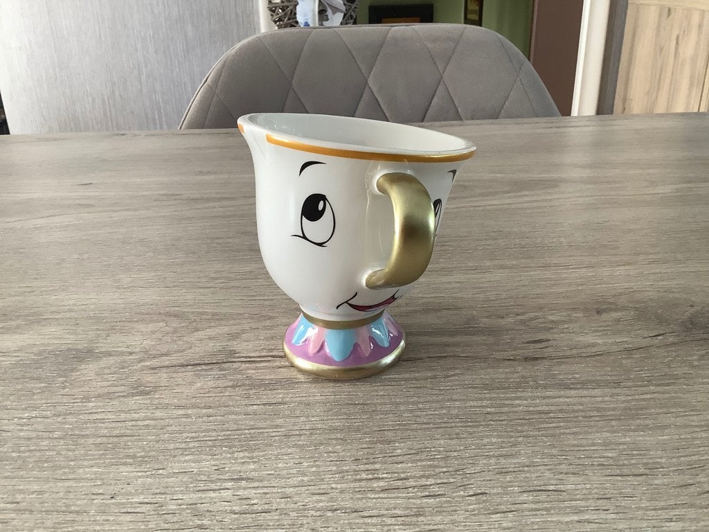 Mug Disney La Belle et la Bête Crack (11 cm), Collections, Disney, Enlèvement ou Envoi, Cendrillon ou Belle, Comme neuf, Service