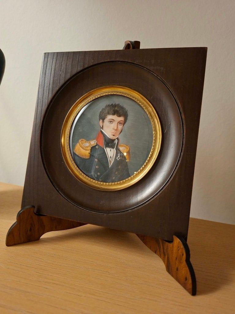 Watrin (1784-1855) Miniature de militaire / homme de qualité, Antiquités & Art, Enlèvement, École hollandaise, Peint à la main