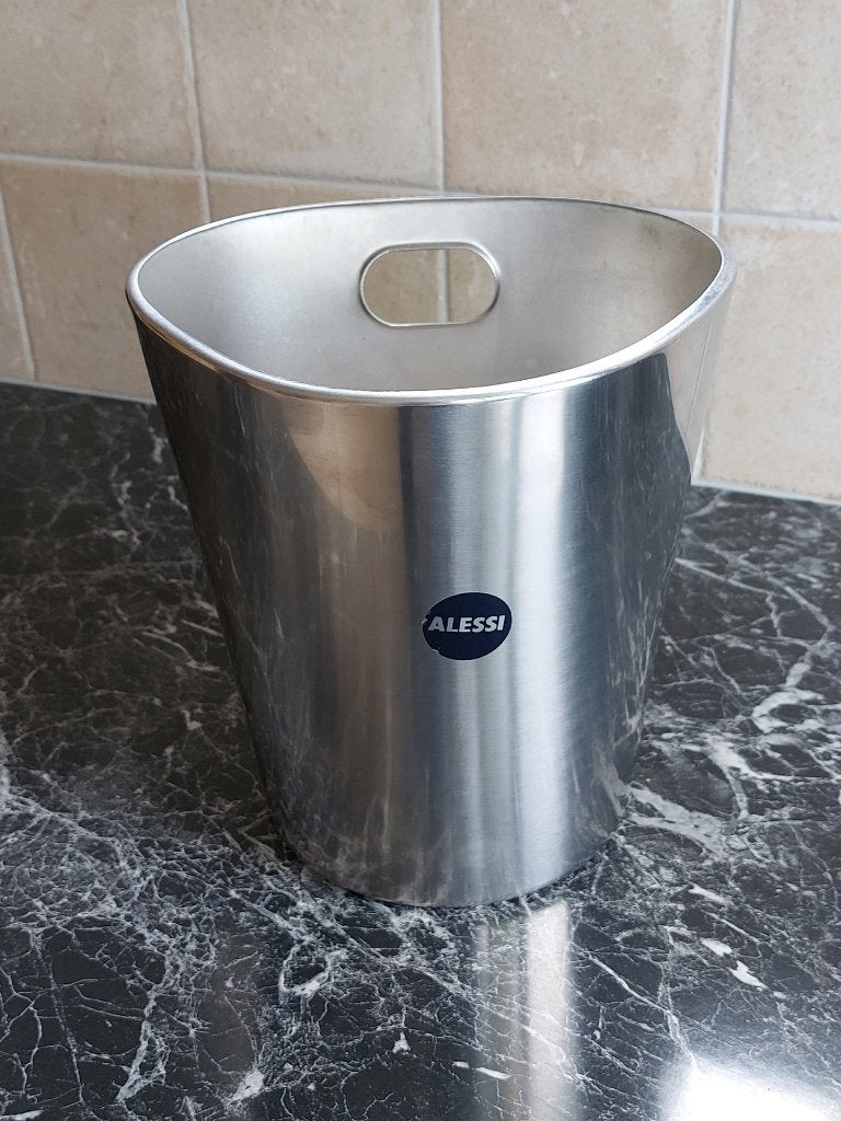 Alessi champagnekoeler, Ophalen, Flessenkoeler, Zilver, Zo goed als nieuw