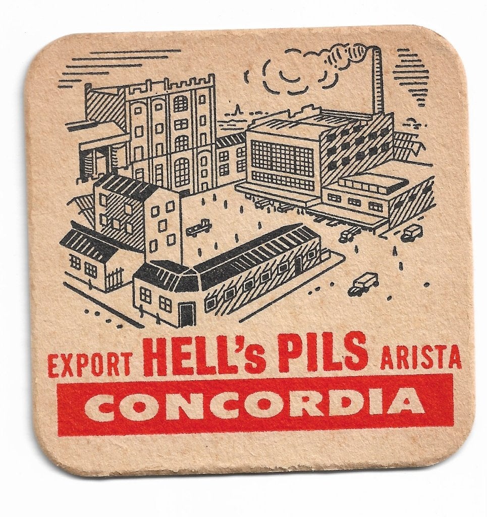 sous-bock  concordia, Collections, Marques de bière, Enlèvement ou Envoi, Comme neuf, Sous-bock