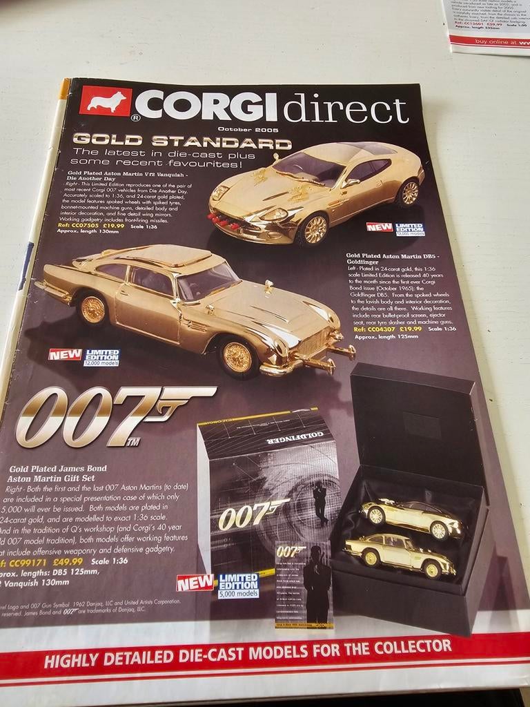 Corgi Direct, octobre 2005, une rare Aston Ma de référence e, Enlèvement ou Envoi