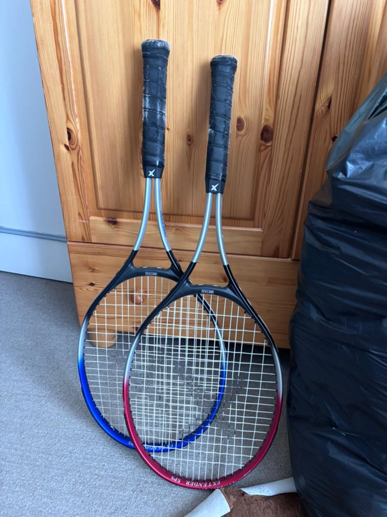 2x tennisracket, Ophalen, Zo goed als nieuw