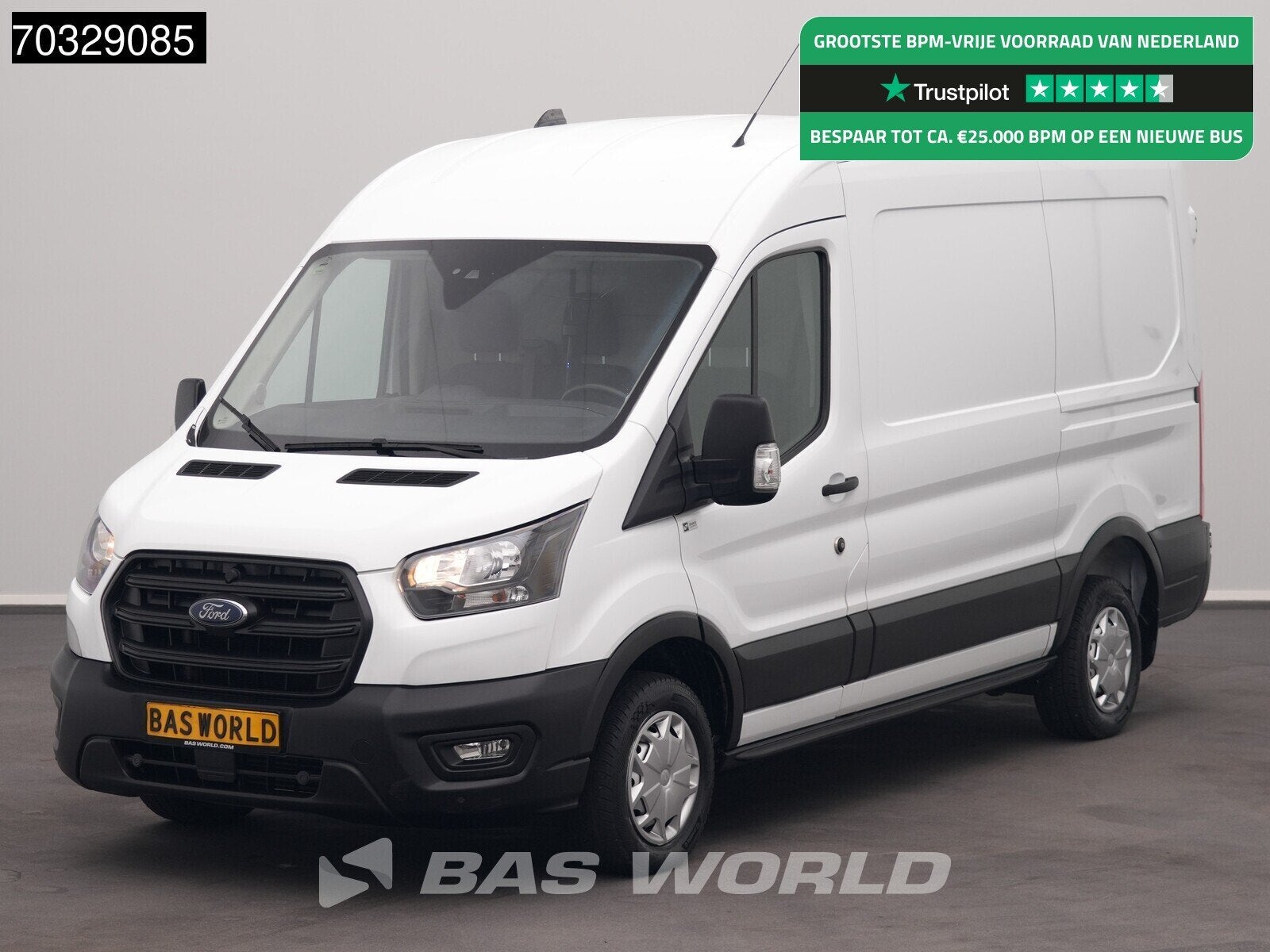 Ford Transit 130pk L2H2 Airco Cruise Parkeersensoren v+a Eur, Achat, Euro 6, Entreprise, 3 places