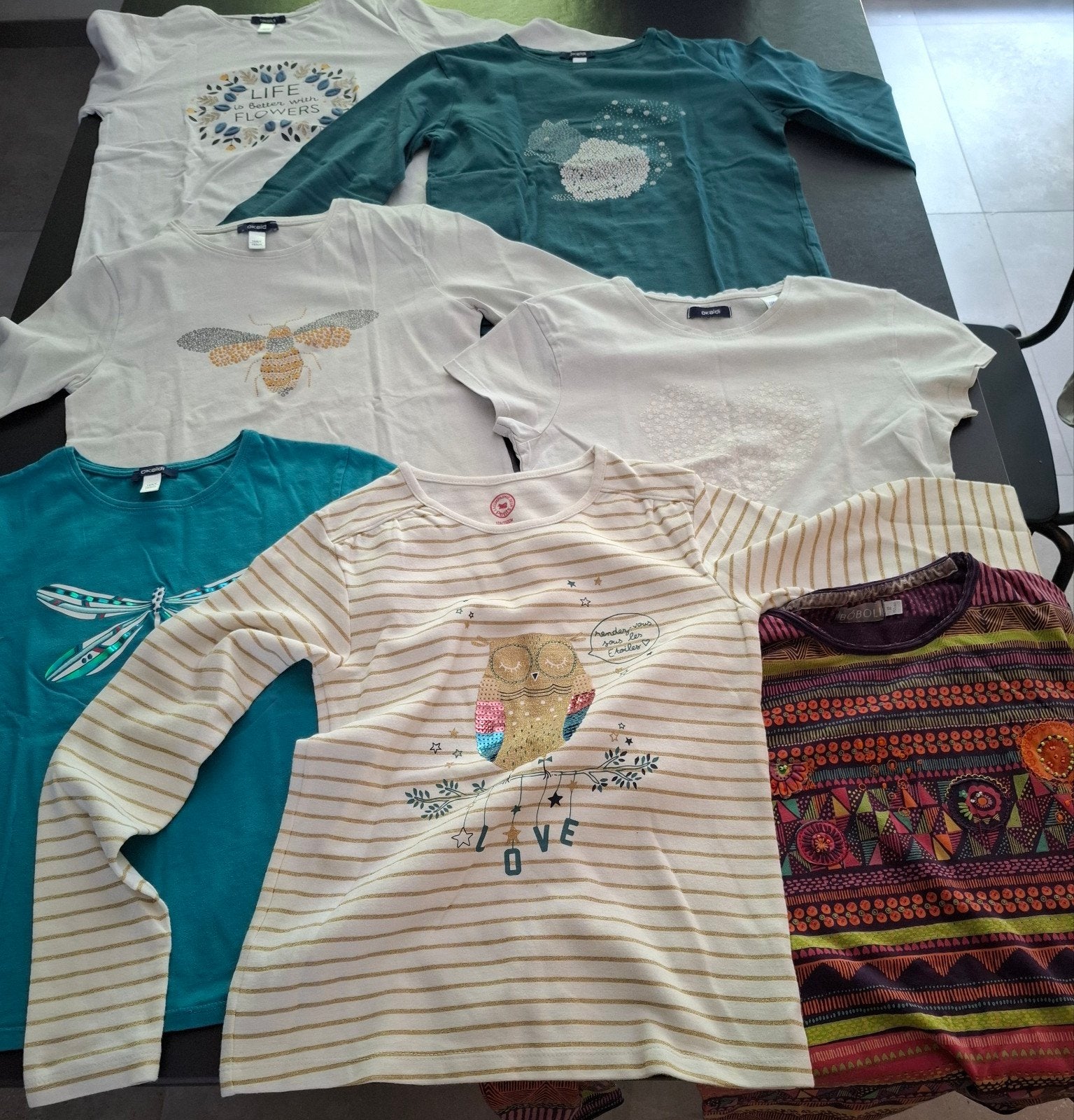 Lot 7 vêtements fille 152cm/ 12 ans. voir description, Enlèvement, Porté, Autres tailles