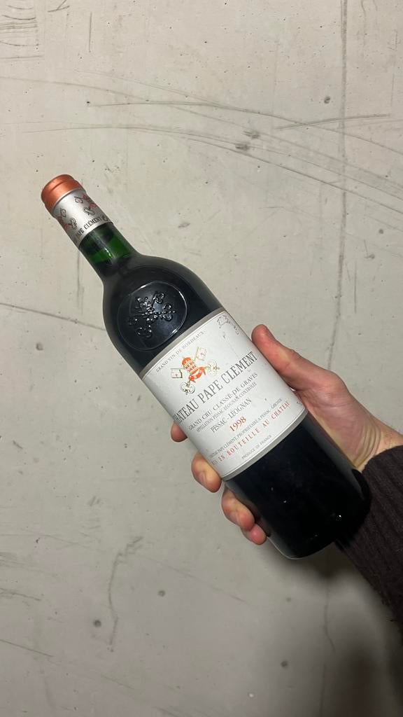 Château Pape Clément 1998 — Pessac-Léognan, Ophalen, Zo goed als nieuw, Rode wijn