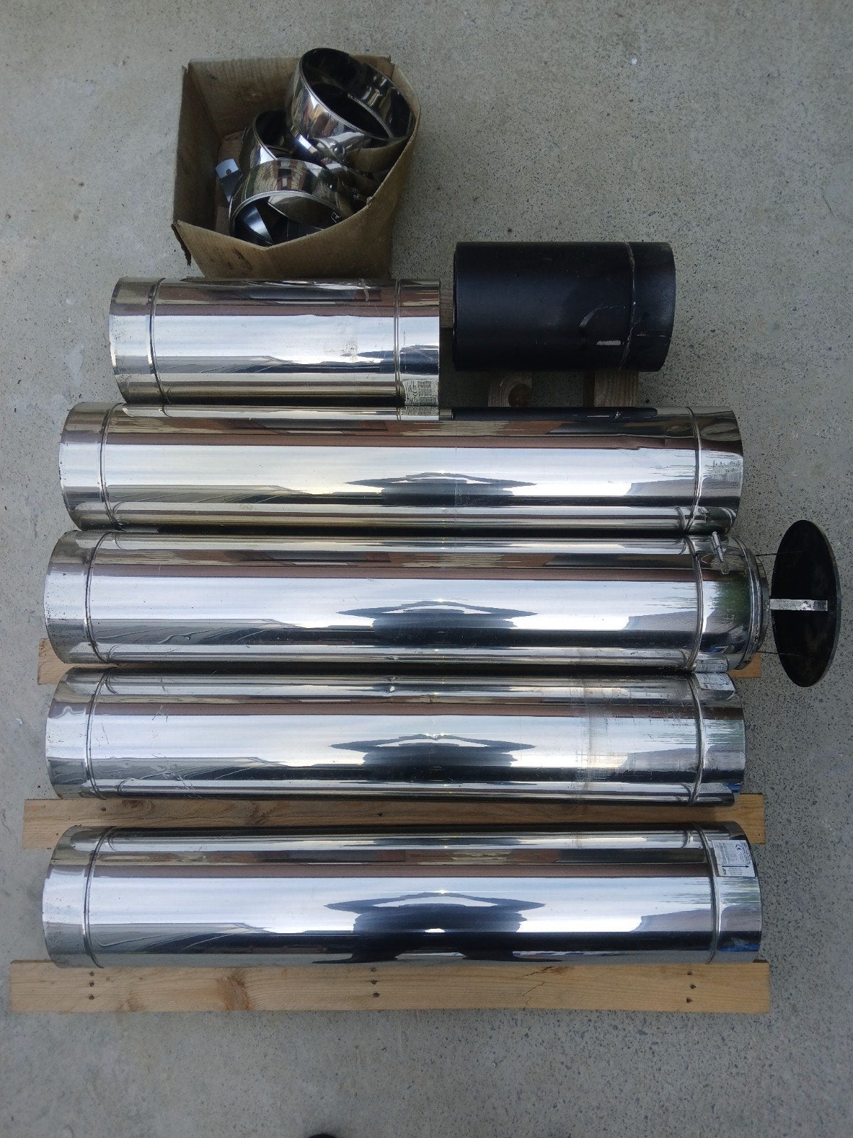 Kit complet de conduit cheminée double paroi inox, Maison & Meubles, Enlèvement