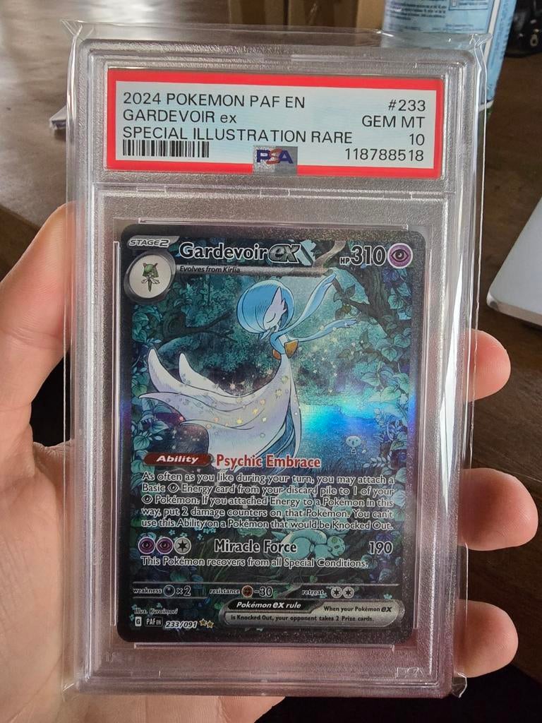 Gardevoir ex psa 10 paldean fates, Hobby en Vrije tijd, Verzamelkaartspellen | Pokémon, Ophalen