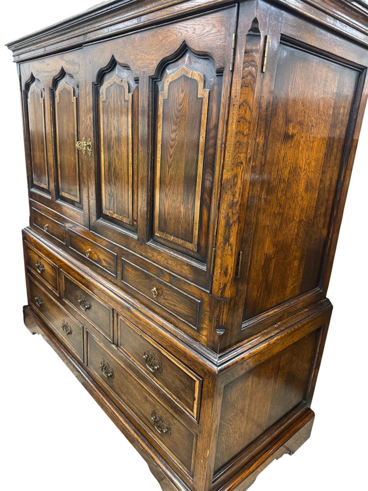 Armoire ancienne néo-renaissance en chêne, Enlèvement ou Envoi, Utilisé