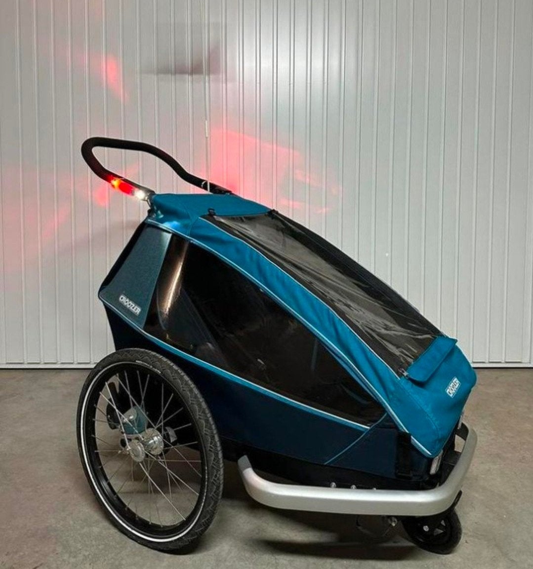 Chariot Croozer 3-en-1 pour enfant (vélo, poussette, running, Vélos & Vélomoteurs, Enlèvement ou Envoi, Croozer, Comme neuf, Suspension