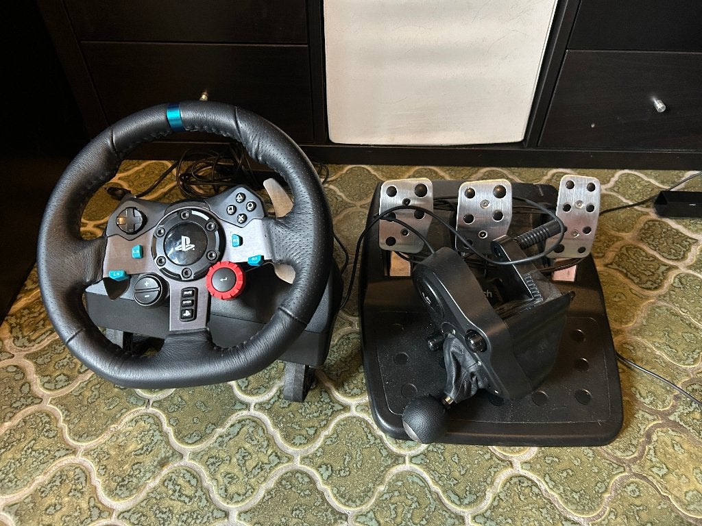 Logitech G29 met shifter (LEES AUB), Games en Spelcomputers, Spelcomputers | Sony Consoles | Accessoires, Gebruikt, PlayStation 3