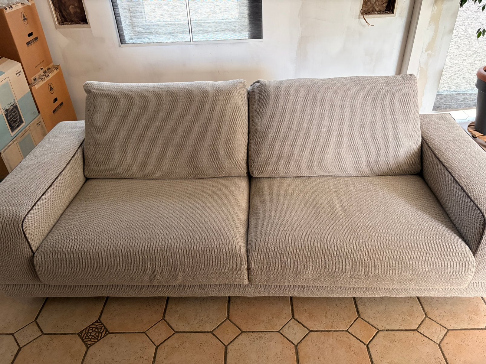 Canapé deux place Rochebobois, Maison & Meubles, Canapés | Salons, 200 à 250 cm, Banc droit, Enlèvement, Deux personnes