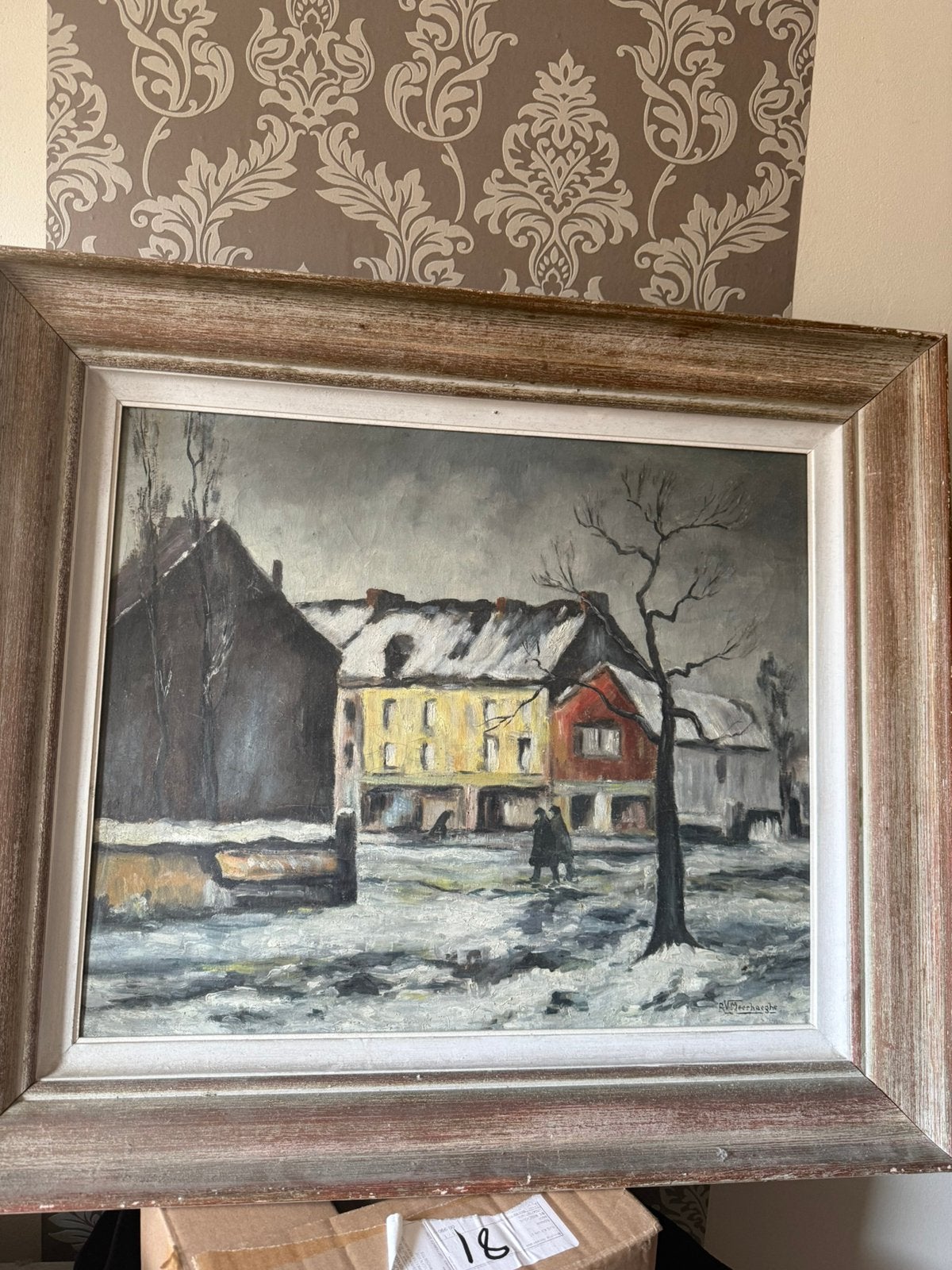 Peinture signée, Enlèvement, Toile