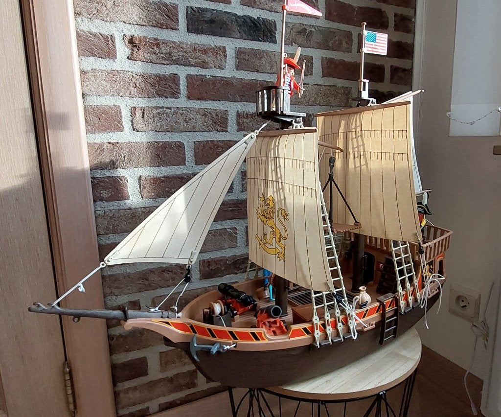 Piratenschip playmobiel 1989, Ophalen, Zo goed als nieuw, Overige typen
