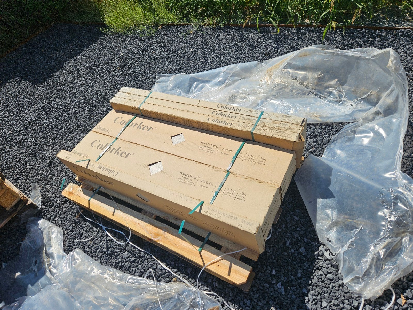 Mooie houtlook tegels, overschot van nieuwbouwwoning!, Ophalen, 60 cm of meer, Nieuw, 10 m² of meer