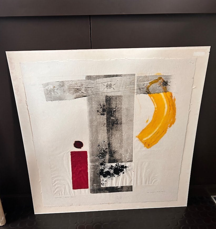 Anne-Marie Van Hoorick (B) - Abstract werk, Antiek en Kunst, Kunst | Litho's en Zeefdrukken, Lithografie, Gesigneerd, Abstract