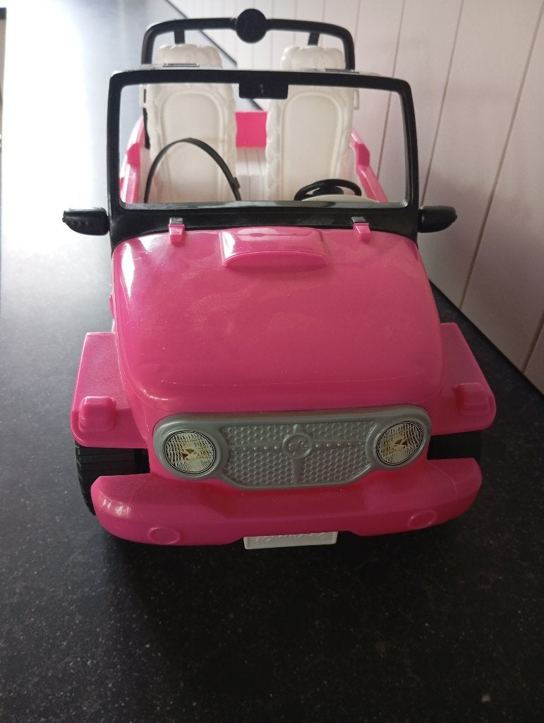 Barbie jeep, Ophalen, Zo goed als nieuw