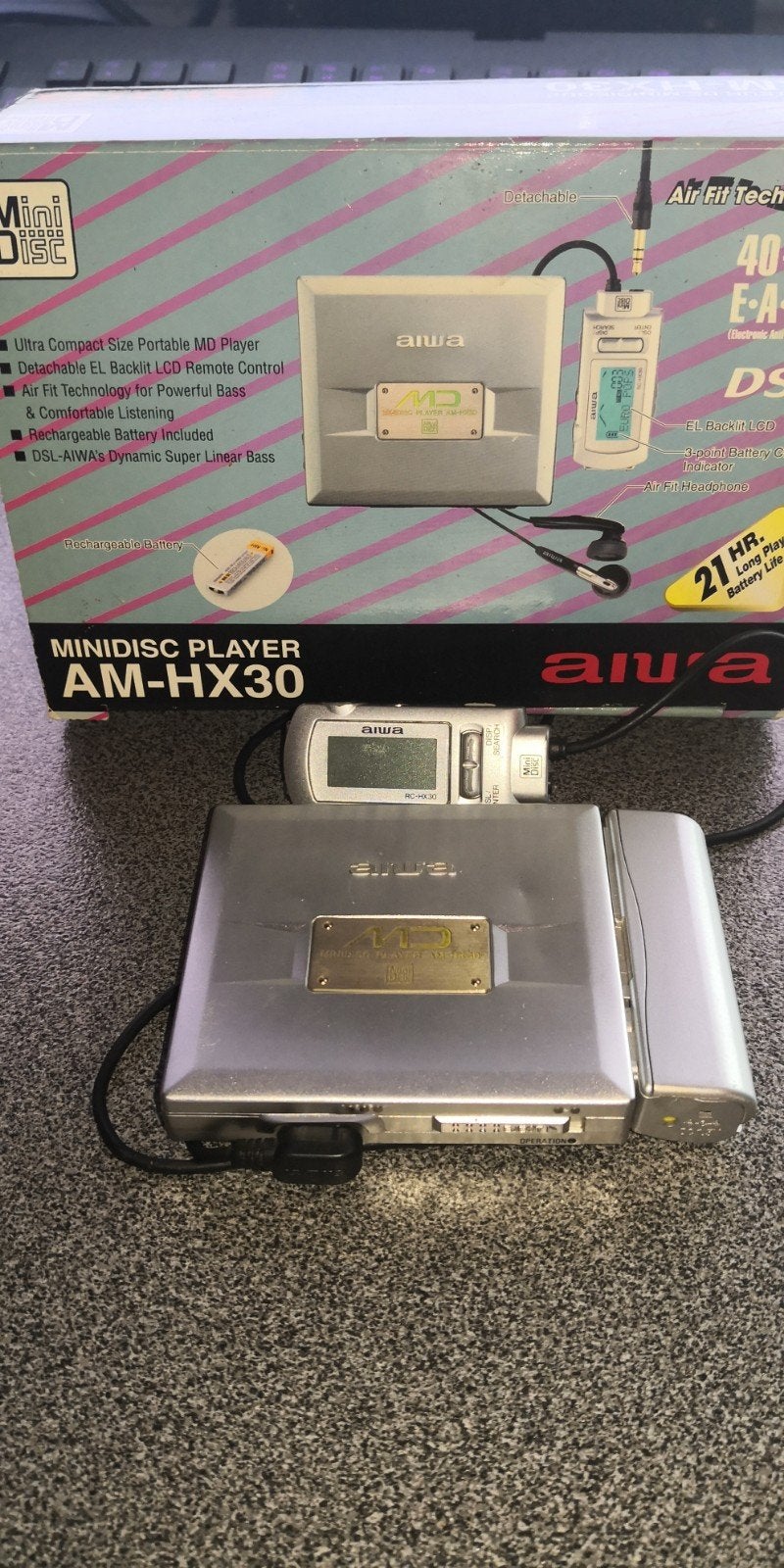 Aiwa AM-HX30 portable minidisc, Ophalen of Verzenden, Minidisc-speler