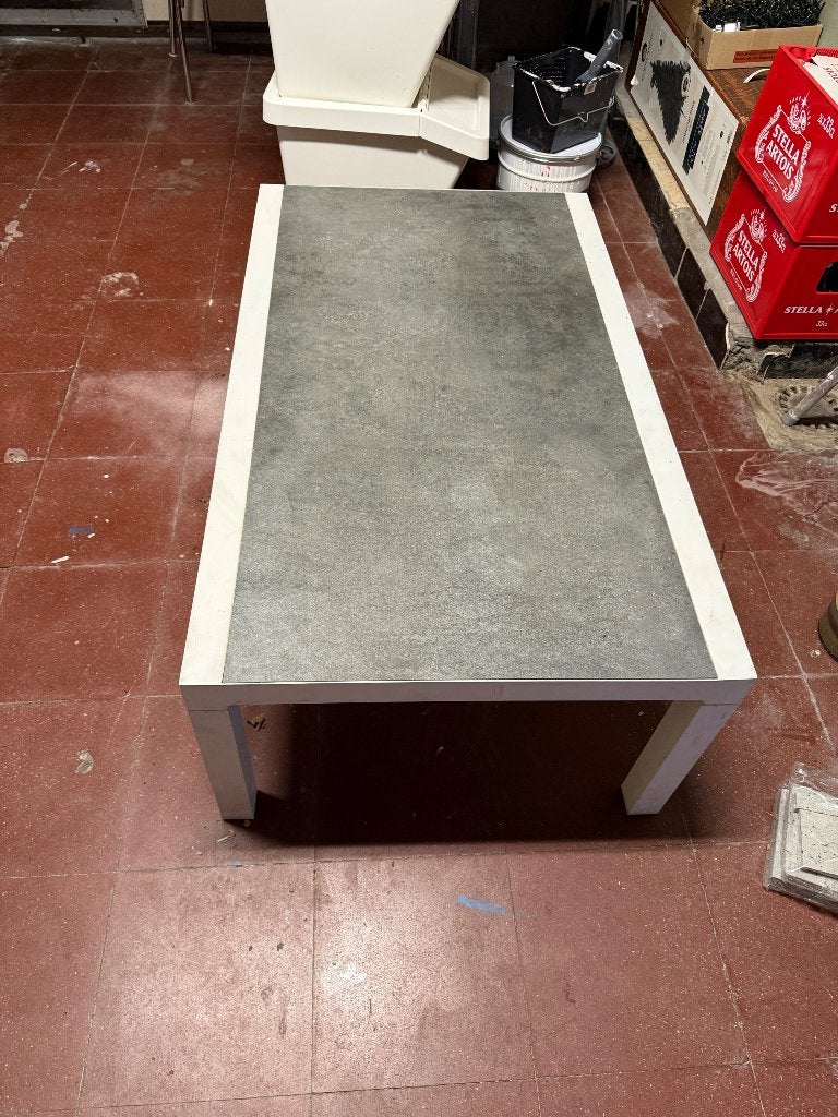 Terrastafel, Tuin en Terras, Tuintafels, Ophalen, Gebruikt, Rechthoekig, Overige materialen