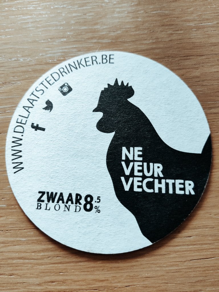 Bierviltje De Laatste Drinker R/V, Verzamelen, Ophalen of Verzenden, Zo goed als nieuw, Viltje(s), Overige merken