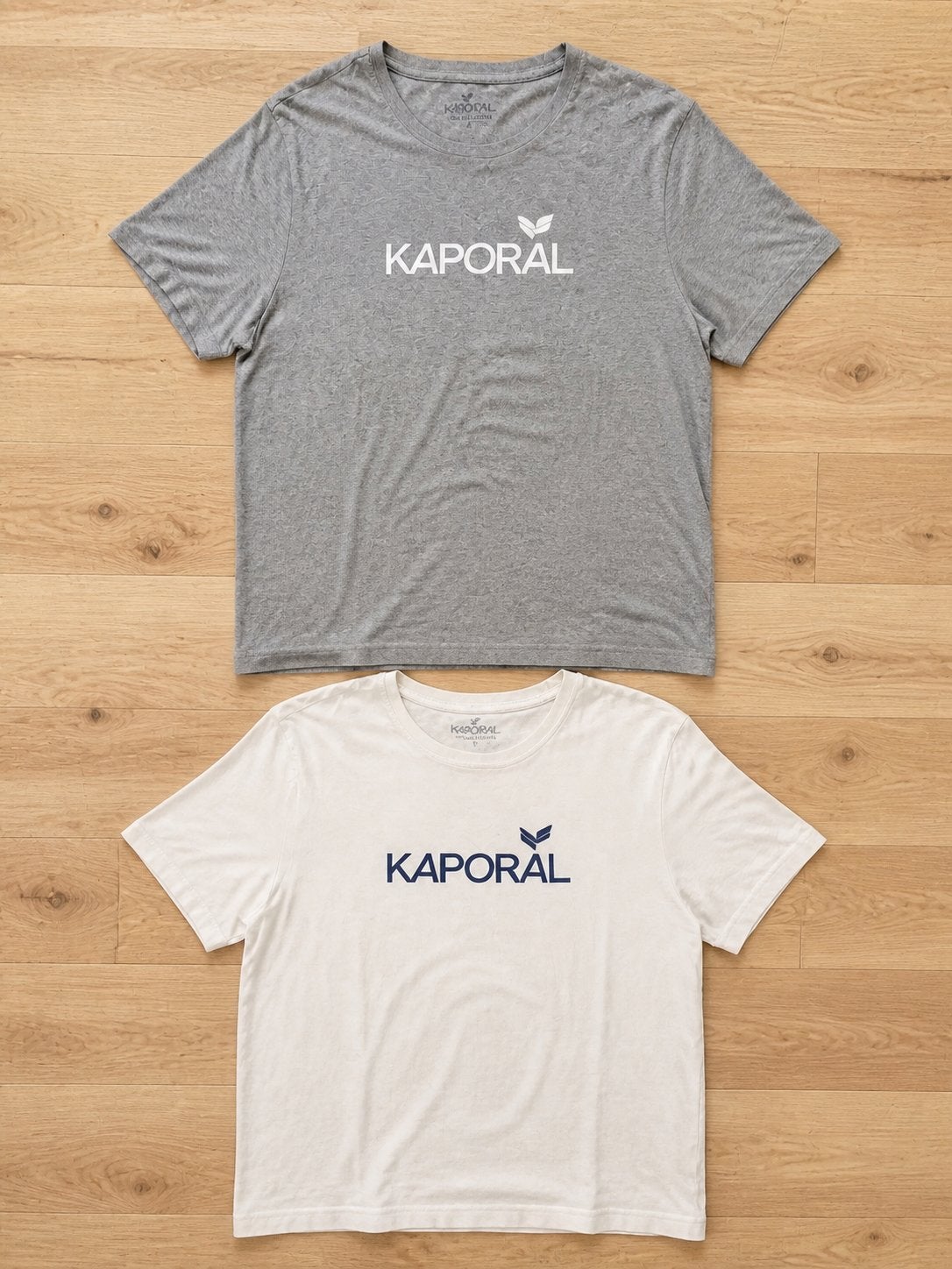 2 t-shirt Kaporal gris et blanc - très bonne état - Taille M, Envoi, Comme neuf, Taille 48/50 (M), Gris