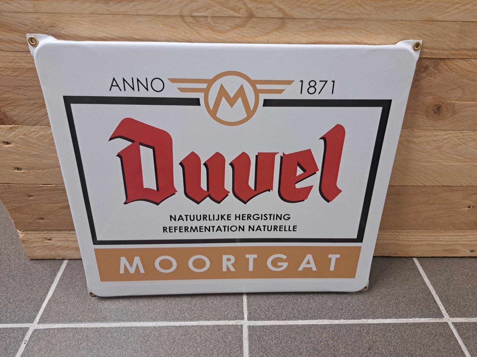 Duvel emaille bord, Enlèvement ou Envoi, Duvel