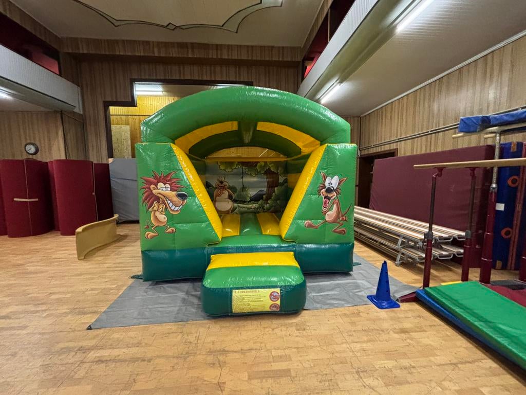 Springkasteel mini bouncer overdekt jungle, Ophalen, Zo goed als nieuw