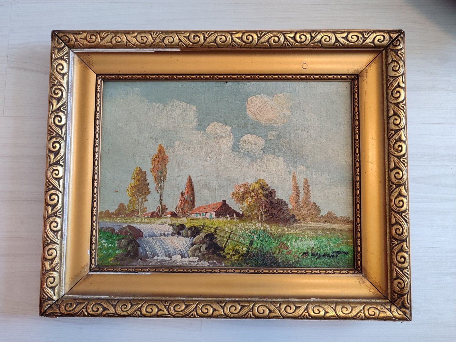 Peinture de M. Wynant. Huile sur toile, art ancien, Maison & Meubles, Enlèvement ou Envoi