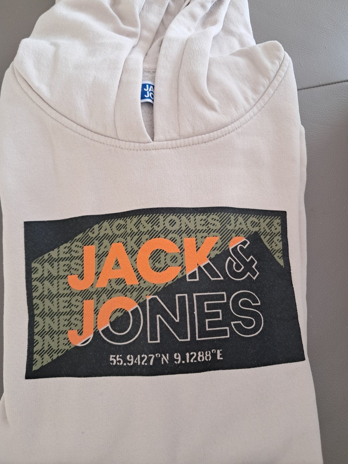 sweater / hoodie Jack & Jones beige, Kinderen en Baby's, Kinderkleding | Maat 176, Ophalen, Gebruikt, Trui of Vest, Jongen