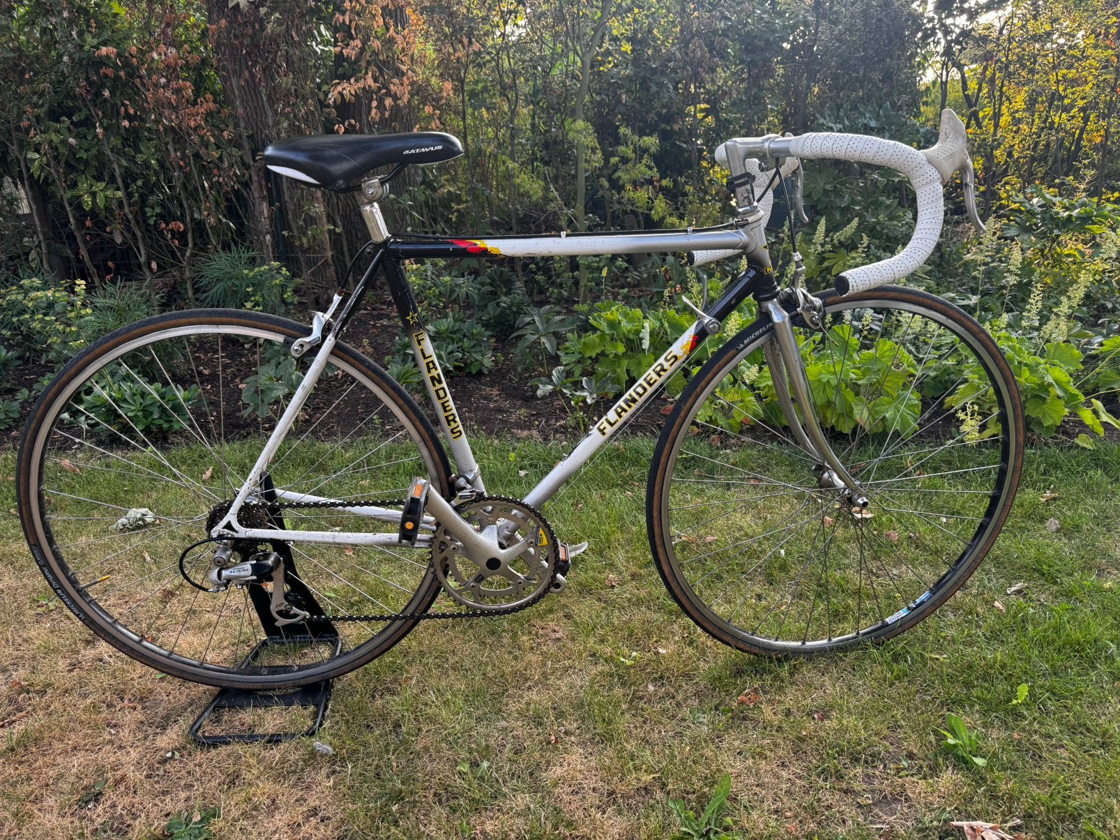 Retro racefiets Flanders framemaat 52, 28 inch, Gebruikt, Velgrem, 49 tot 53 cm