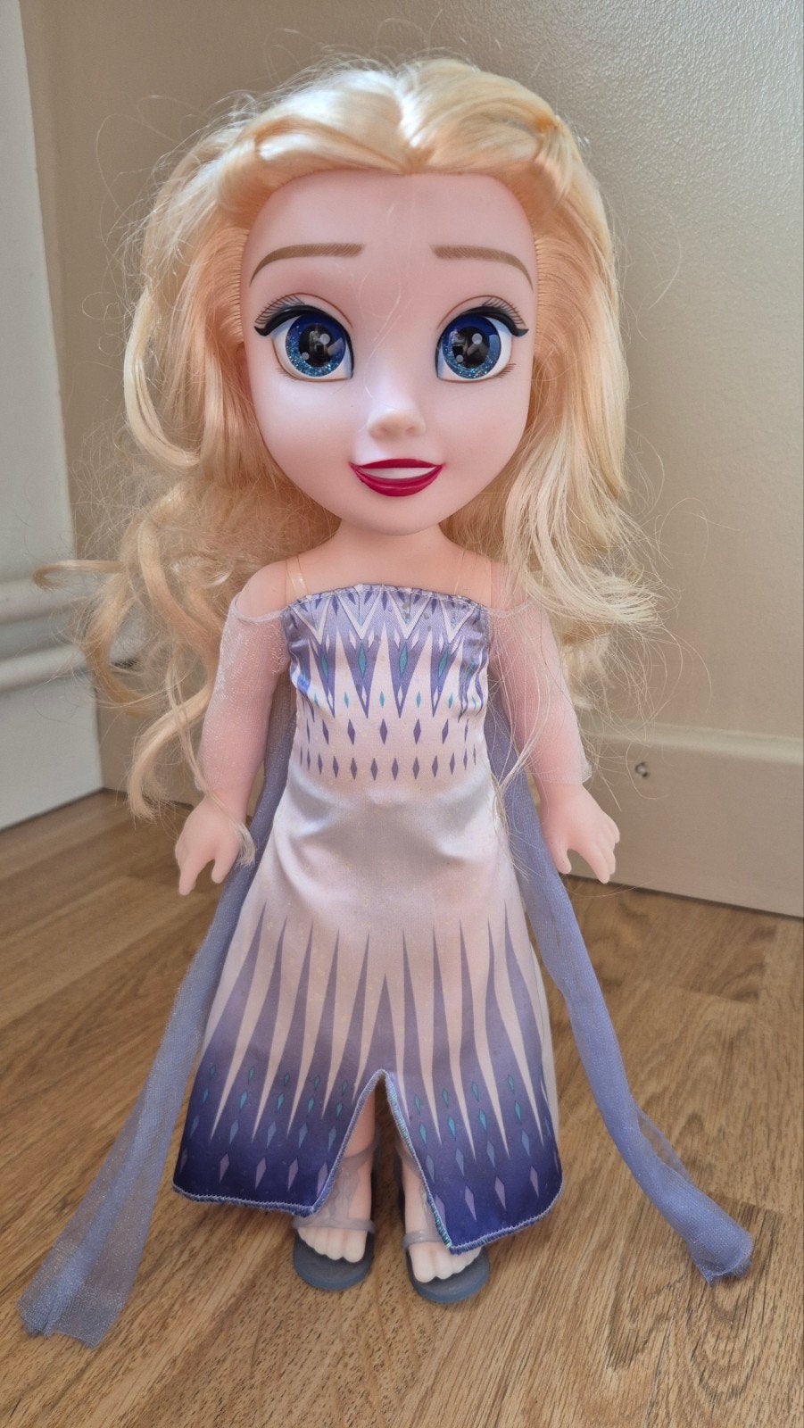 Pop Elsa Frozen 2 35 cm Disney, Ophalen of Verzenden, Zo goed als nieuw