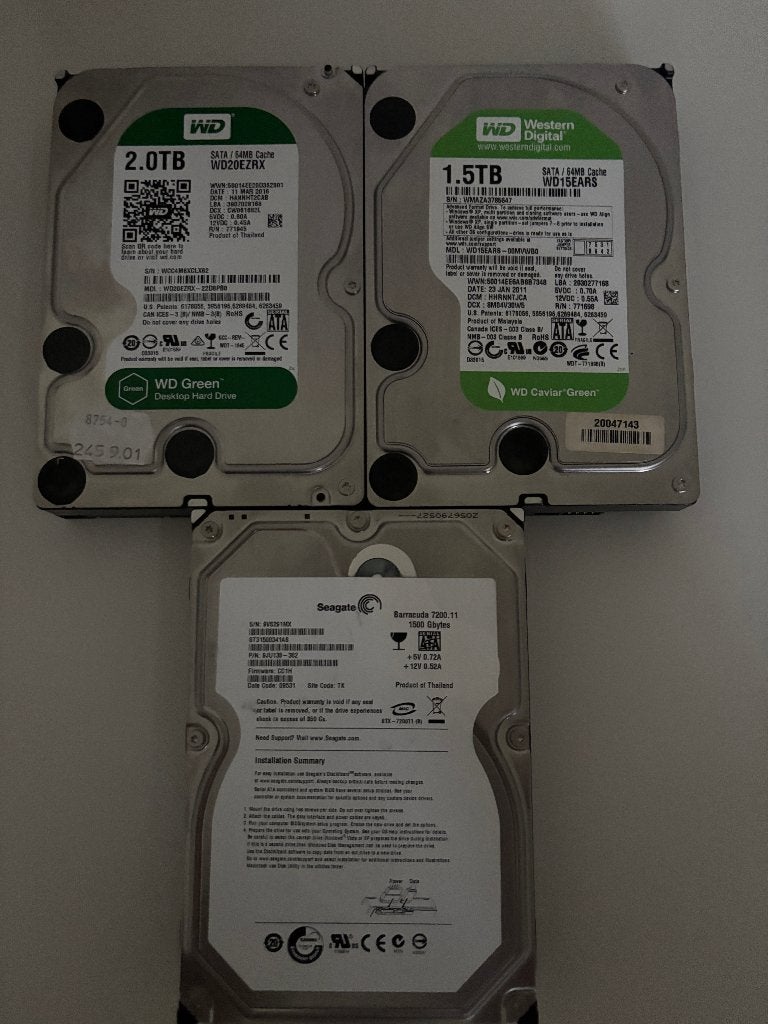 3 x Disque durs, Computers en Software, Harde schijven, Intern, HDD, Ophalen of Verzenden, Desktop