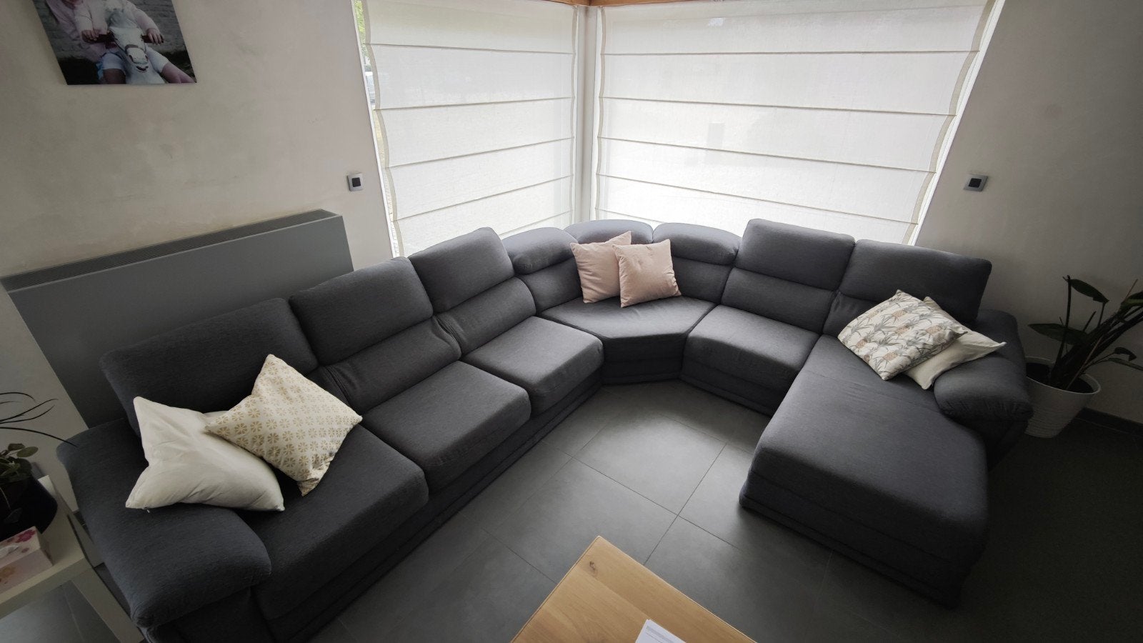 groot hoeksalon Seats And Sofas, Huis en Inrichting, Ophalen, Gebruikt, Stof, Hoeksalon