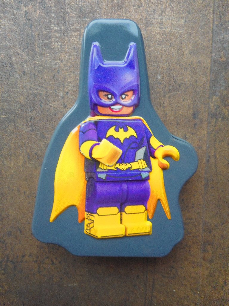 Lego Batman & Robin Tin Storage Box (zie foto's), Enlèvement ou Envoi, Utilisé, Lego