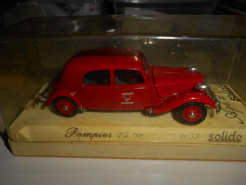 Solido 1/43 Pompier 15CV, Enlèvement ou Envoi, Solido
