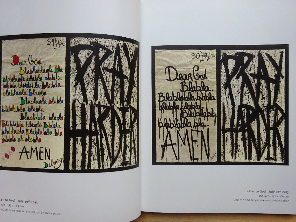 Delphine Boël / Pray Harder 2014 Gallery Guy Pieters, Knokke, Ophalen of Verzenden, Zo goed als nieuw, Schilder- en Tekenkunst