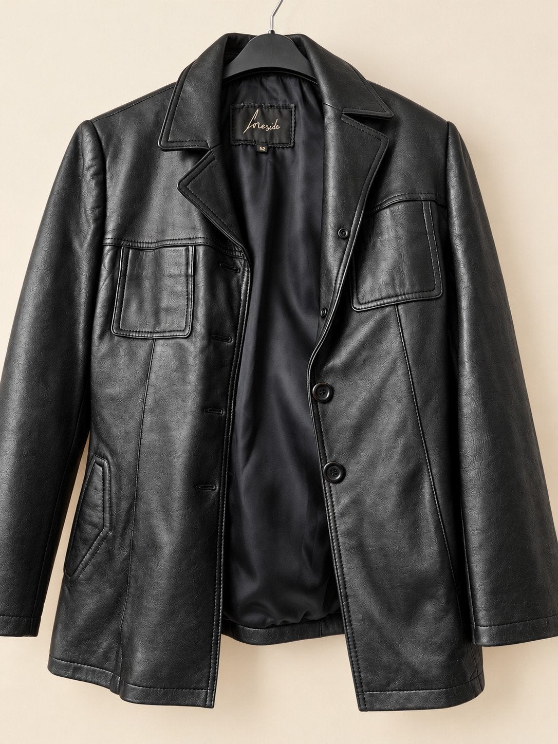 lederen jas Maat 38 merk foreside, Kleding | Dames, Ophalen, Maat 38/40 (M), Geel
